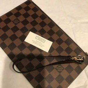 Louis Vuitton Damier Ebene Neverfull MM GM Pochett